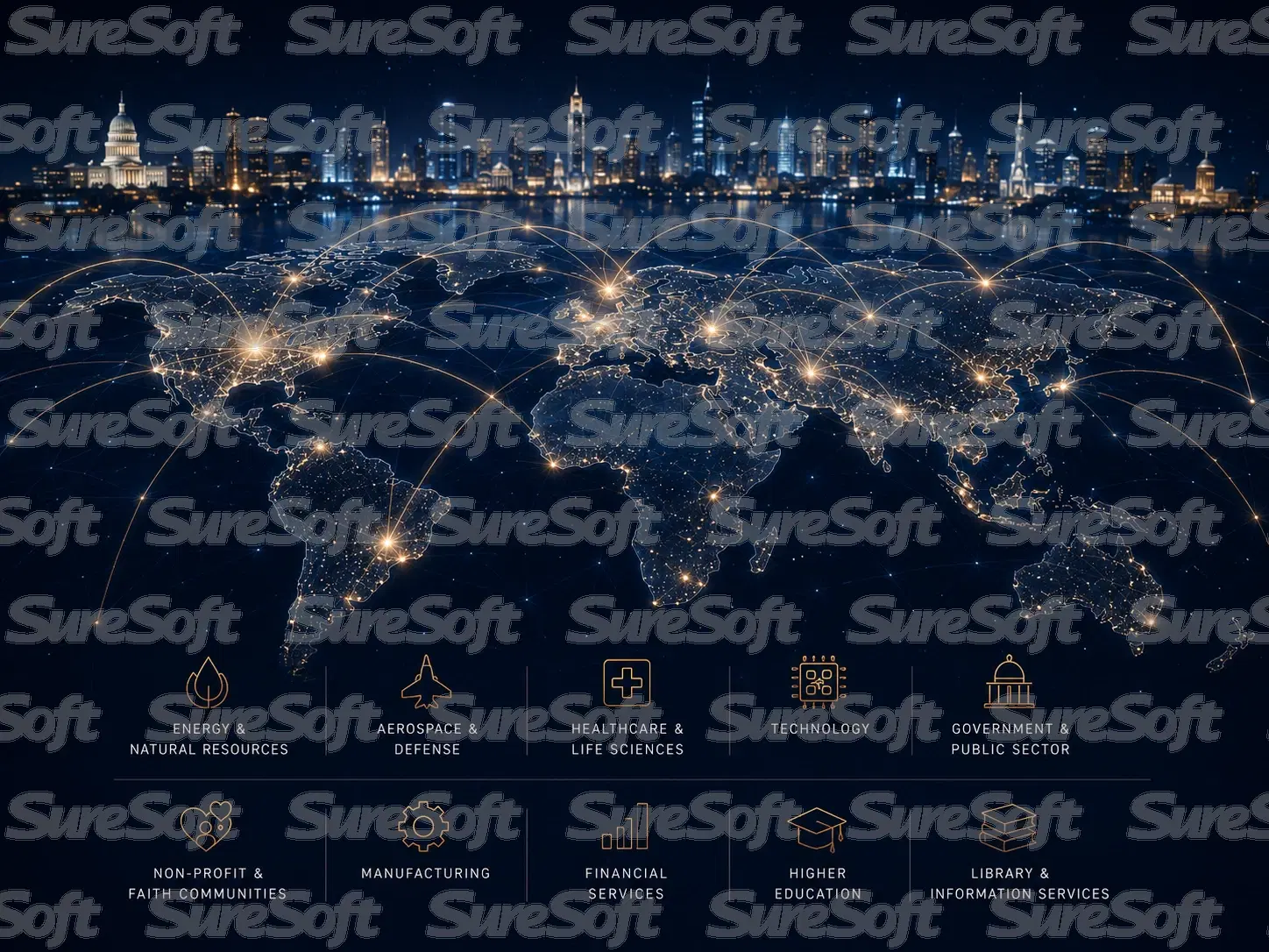 SureSoft clients — global reach across industries